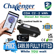 CHALLENGER DIESEL AUTOHEAT  2, 4 OR  6 kWh DIESEL AIR HEATER FULLY FITTED